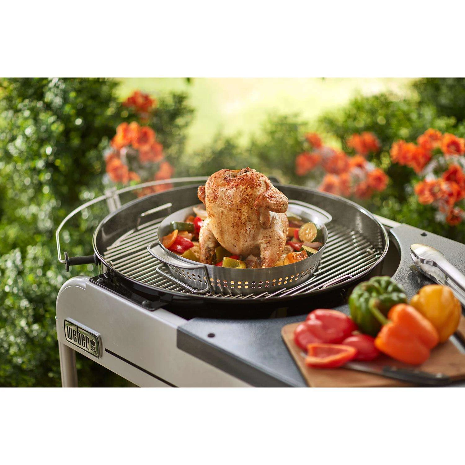 Weber Gourmet BBQ System Stainless Steel Poultry Roaster 15.9 In. L X 13 In. W 1 Pk 9 Weber Gourmet BBQ System Stainless Steel Poultry Roaster 15.9 In. L X 13 In. W 1 Pk - Image 7