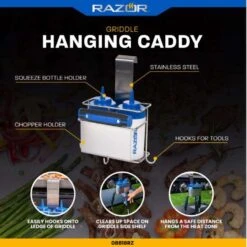 Razor Stainless Steel Silver Accessory Organizer 1 Pk -Grill Masters Outlet 06787787 8bd3 4efd 8b12 094b0642accf