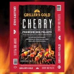 Griller's Gold All Natural Cherry BBQ Wood Pellet 20 Lb -Grill Masters Outlet 06c76317 3285 4e47 8052 d395aa00697f