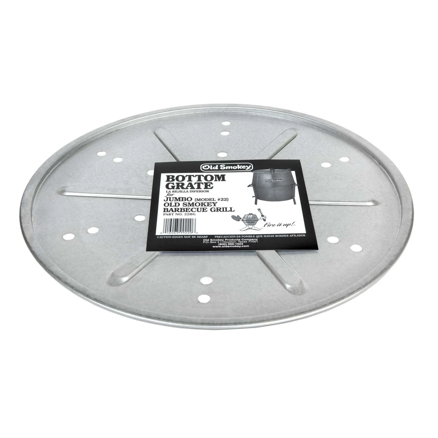 Old Smokey Products Aluminum/Steel Bottom Charcoal Grate 21 In. L X 21 In. W Old Smokey 3 Old Smokey Products Aluminum/Steel Bottom Charcoal Grate 21 In. L X 21 In. W Old Smokey