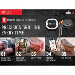 Weber IGrill 3 Digital Bluetooth Enabled Grill/Meat Thermometer -Grill Masters Outlet 08836d0c dff8 4781 b231 663b7ffe4ff3