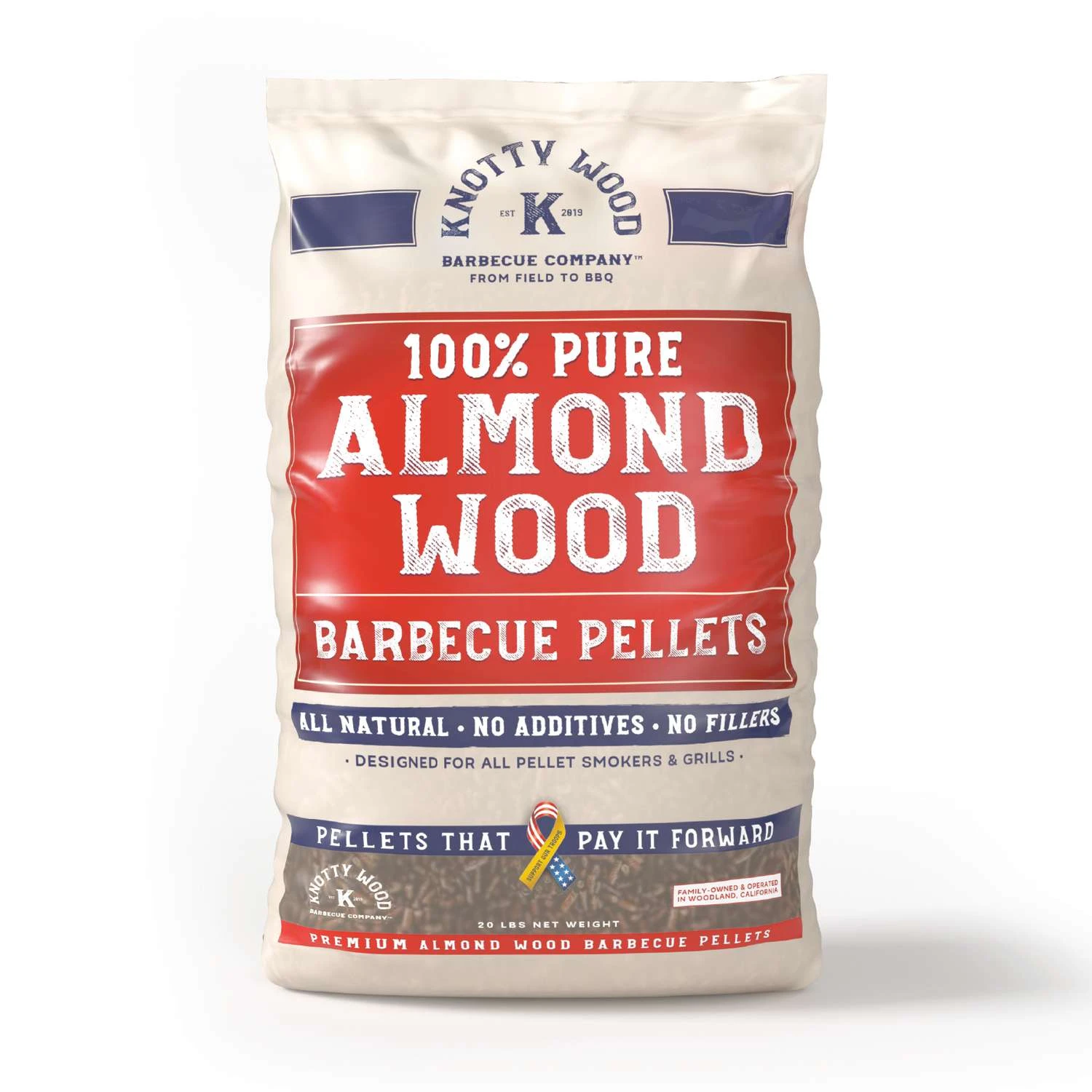 Knotty Wood Barbecue Company All Natural Almond Wood Pellets 20 Lb 3 Knotty Wood Barbecue Company All Natural Almond Wood Pellets 20 Lb