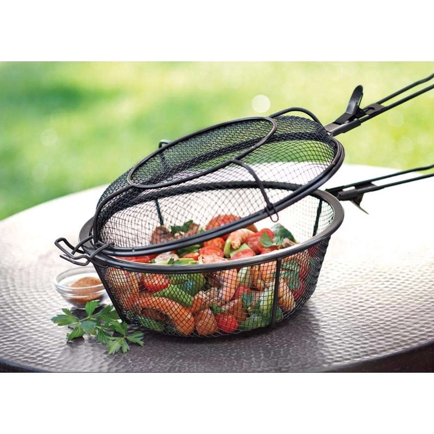 Outset Stainless Steel Grill Basket 12 In. L X 24.5 In. W 1 Pk 4 Outset Stainless Steel Grill Basket 12 In. L X 24.5 In. W 1 Pk - Image 2