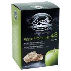 Bradley Smoker All Natural Apple All Natural Wood Bisquettes 1.6 Lb