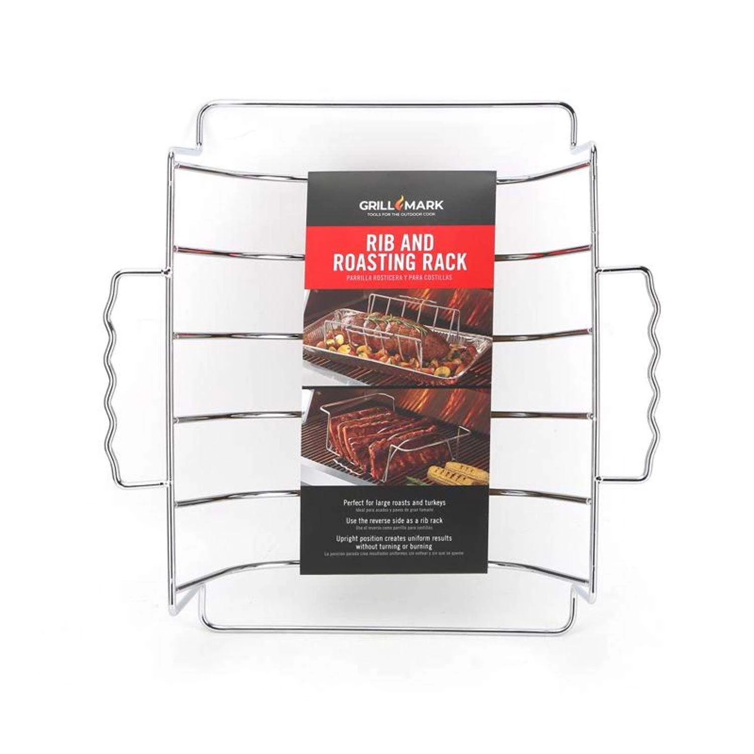 Grill Mark Steel Rib And Roast Rack 10 In. L X 4.75 In. W 1 Pk 3 Grill Mark Steel Rib And Roast Rack 10 In. L X 4.75 In. W 1 Pk