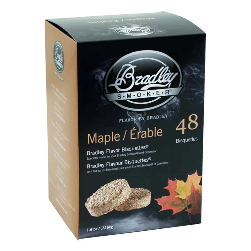 Bradley Smoker All Natural Maple All Natural Wood Bisquettes 1.6 Lb 3 Bradley Smoker All Natural Maple All Natural Wood Bisquettes 1.6 Lb
