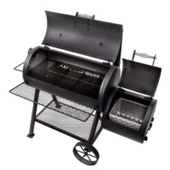 Oklahoma Joe's Highland Charcoal Offset Smoker Black -Grill Masters Outlet 10f6c1c2 86da 429d 9a68 c74fa438e1a7