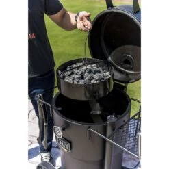 Oklahoma Joe's Bronco Charcoal Drum Smoker Black -Grill Masters Outlet 14044d9c bb9c 4484 8e3b b8c927e843a7