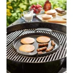 Weber Gourmet BBQ System Cast Iron/Porcelain Grill Top Griddle 15.2 In. L X 12 In. W 1 Pk -Grill Masters Outlet 1756d791 4a68 4d2d ae7d 1d9eea6e22d1
