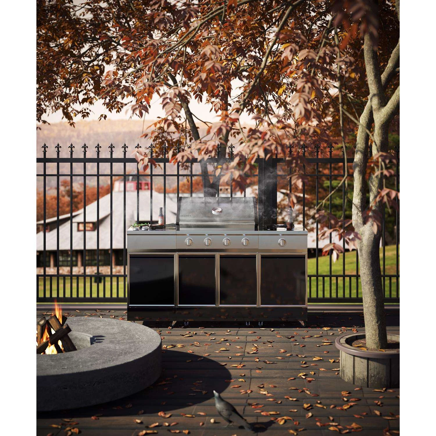 TYTUS 4 Burner Liquid Propane Grill Gray 10 TYTUS 4 Burner Liquid Propane Grill Gray - Image 8