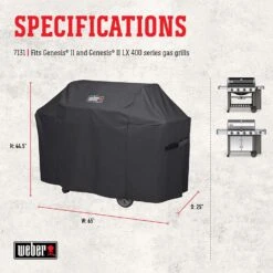 Weber Genesis II 400 Series Black Grill Cover 9 Weber Genesis II 400 Series Black Grill Cover -Grill Masters Outlet 1bbf57fa 91fa 4d45 b08e a557965ad9ff