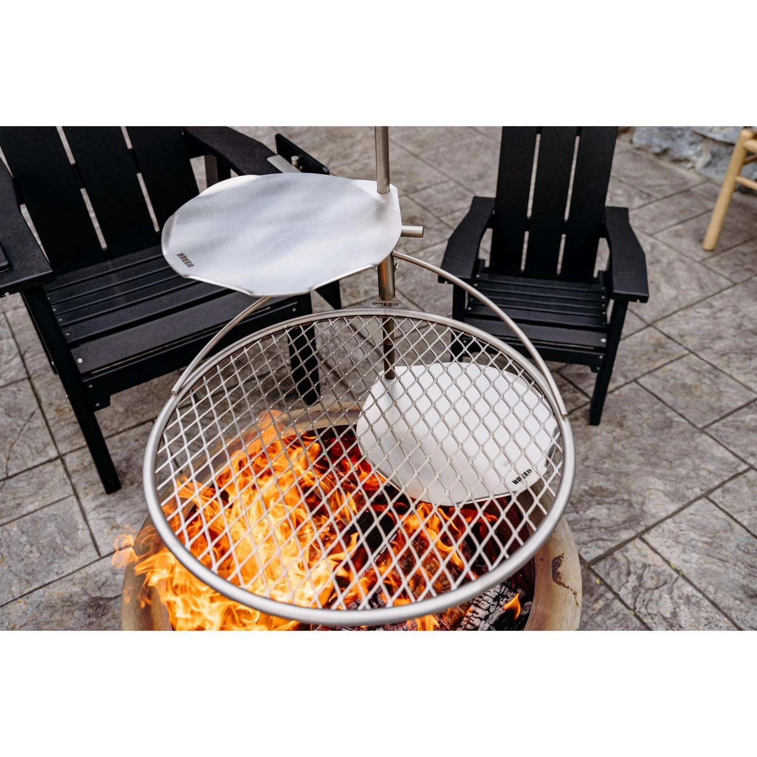 Breeo Outpost Stainless Steel Grill Top Searing Griddle 13.86 In. L X 12.88 In. W 1 Pk 5 Breeo Outpost Stainless Steel Grill Top Searing Griddle 13.86 In. L X 12.88 In. W 1 Pk - Image 3