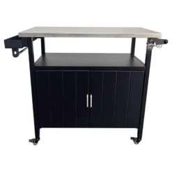 Living Accents Grill Table Steel 35.83 In. H X 18.9 In. W X 37.8 In. L
