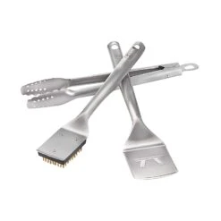 Outset Lux Stainless Steel Silver Grill Tool Set 3 Pc