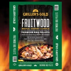 Griller's Gold All Natural Fruitwood BBQ Wood Pellet 20 Lb -Grill Masters Outlet 255769e8 1d2d 4800 a67e 11cd07b899fa