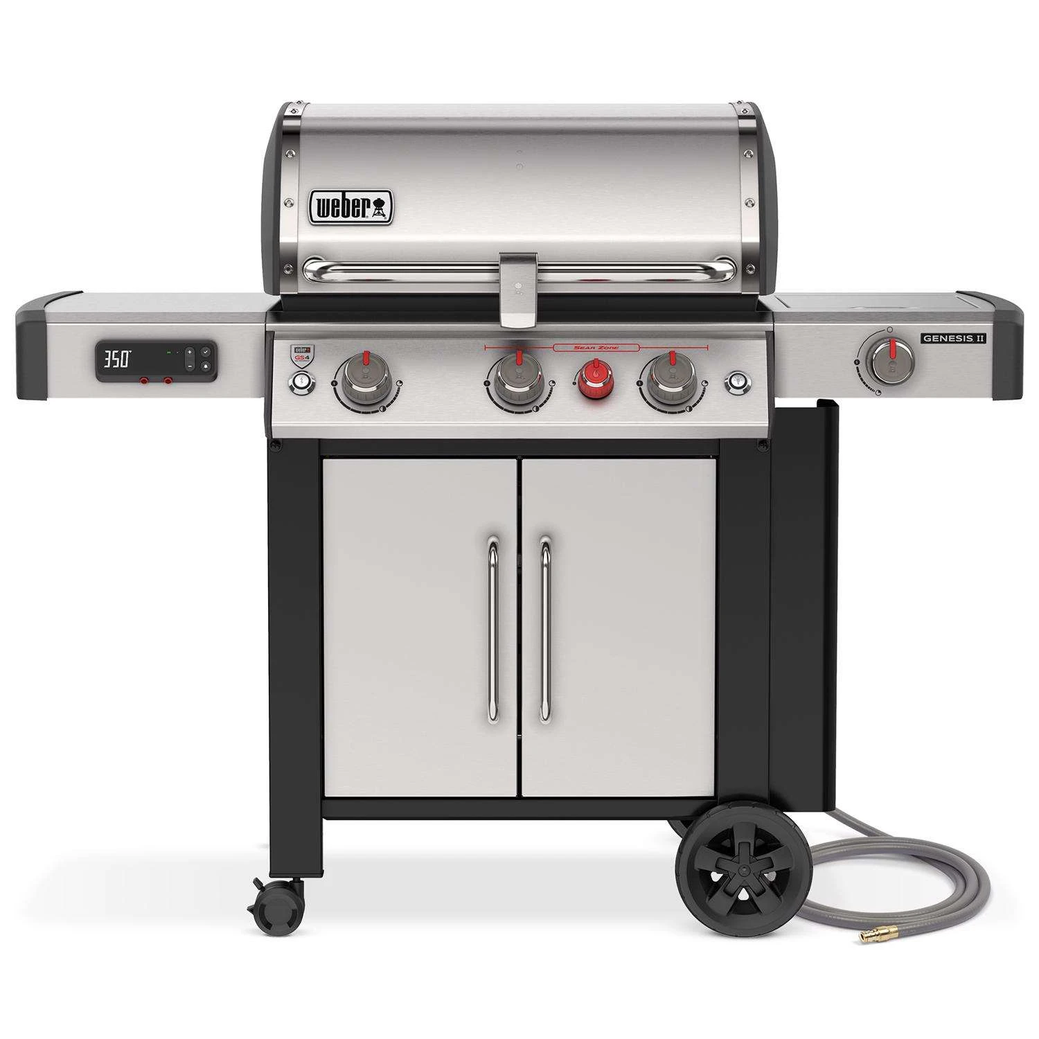 Weber Genesis II SX-335 3 Burner Natural Gas Bluetooth, WiFi Grill Stainless Steel 3 Weber Genesis II SX-335 3 Burner Natural Gas Bluetooth, WiFi Grill Stainless Steel