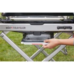 Weber Traveler 1 Burner Liquid Propane Portable Grill Deep Ocean Blue -Grill Masters Outlet 34591683 e63e 40dc a817 48c08f453eaf