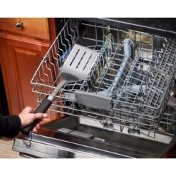 Weber Precision Stainless Steel Black/Silver Grill Spatula 1 Pc -Grill Masters Outlet 3466ff6b 879f 42d7 8d44 2a9a52247ce5