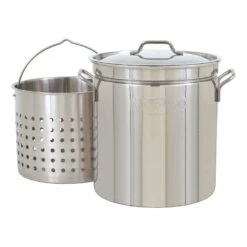 Bayou Classic Stainless Steel Grill Stockpot With Basket 36 Qt 16.63 In. L X 14.38 In. W 1 Pk
