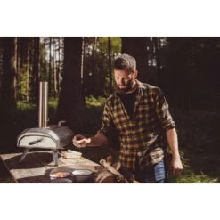 Ooni Karu 12 In. Charcoal/Wood Chunk Outdoor Pizza Oven Silver -Grill Masters Outlet 39560304 bedf 4919 b5df 2a000866c4dd