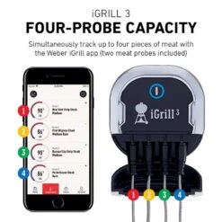 Weber IGrill 3 Digital Bluetooth Enabled Grill/Meat Thermometer -Grill Masters Outlet 4118b86b 836a 4fbd af1d 0f71d84e47e2