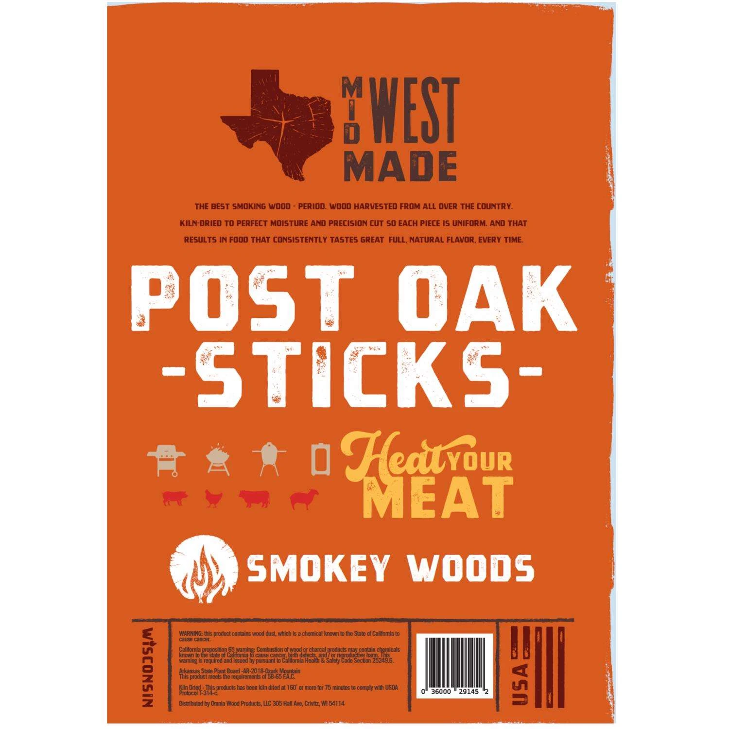 Smokey Woods All Natural Post Oak Cooking Logs 1 Cu Ft 4 Smokey Woods All Natural Post Oak Cooking Logs 1 Cu Ft - Image 2