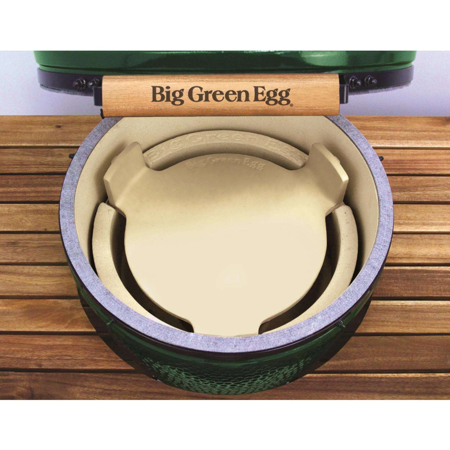 Big Green Egg Ceramic Heat Deflector For Big Green Egg Conveggtor For Large Egg 4 Big Green Egg Ceramic Heat Deflector For Big Green Egg Conveggtor For Large Egg - Image 2