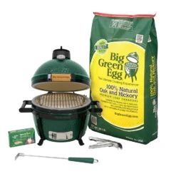 Big Green Egg 13 In. MiniMax EGG Package Charcoal Kamado Grill And Smoker Green