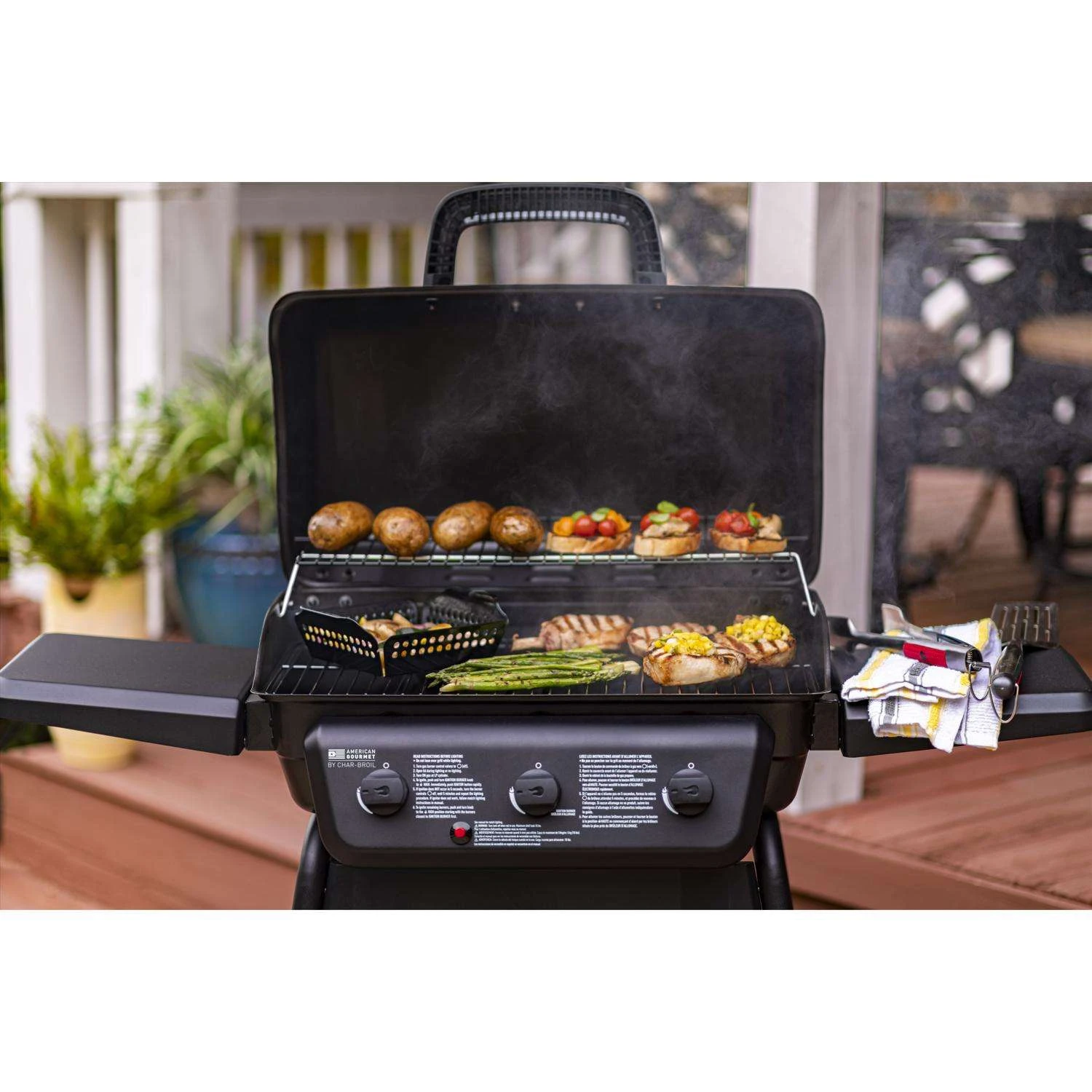 American Gourmet 3 Burner Liquid Propane Grill Black 11 American Gourmet 3 Burner Liquid Propane Grill Black - Image 9
