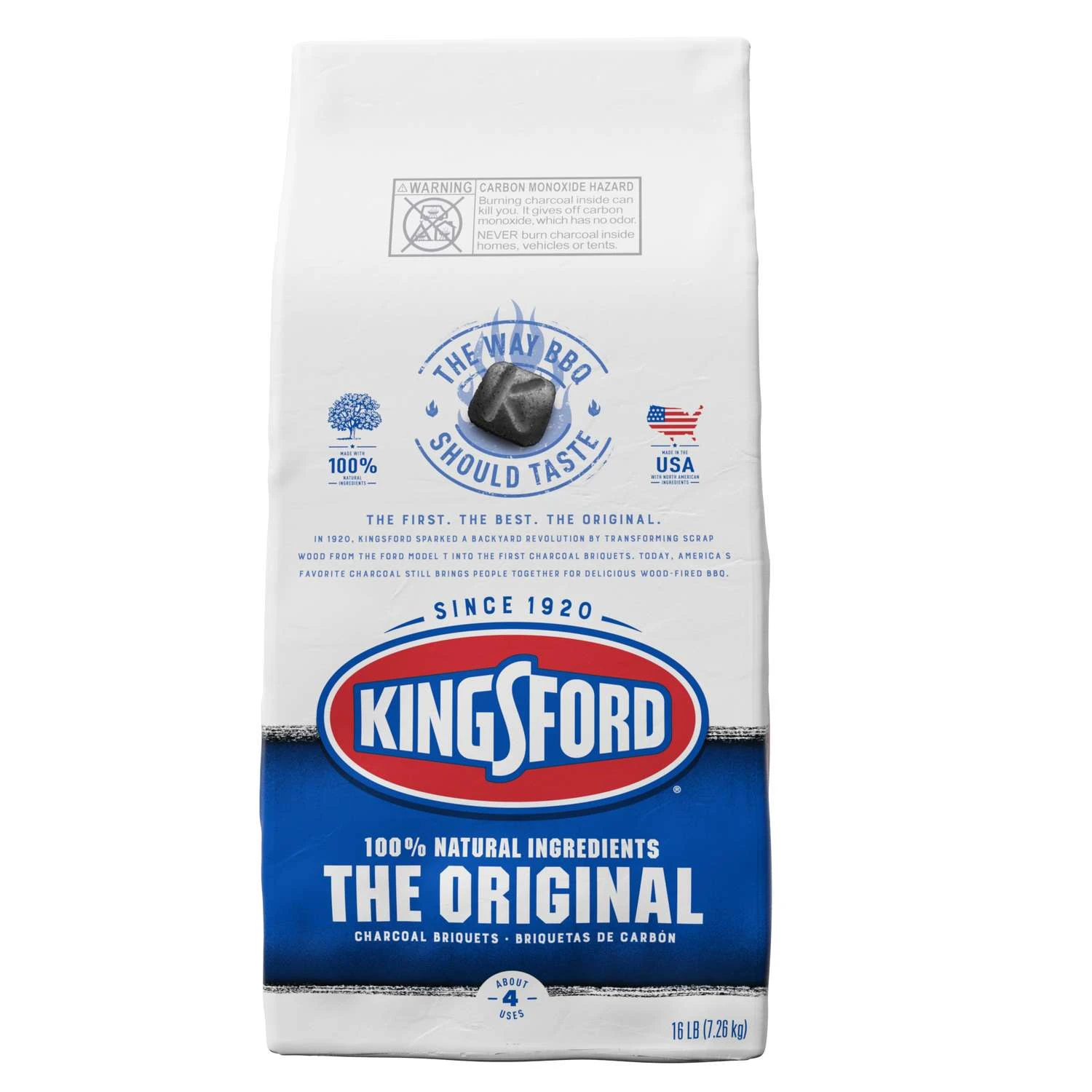 Kingsford All Natural Original Charcoal Briquettes 16 Lb 3 Kingsford All Natural Original Charcoal Briquettes 16 Lb