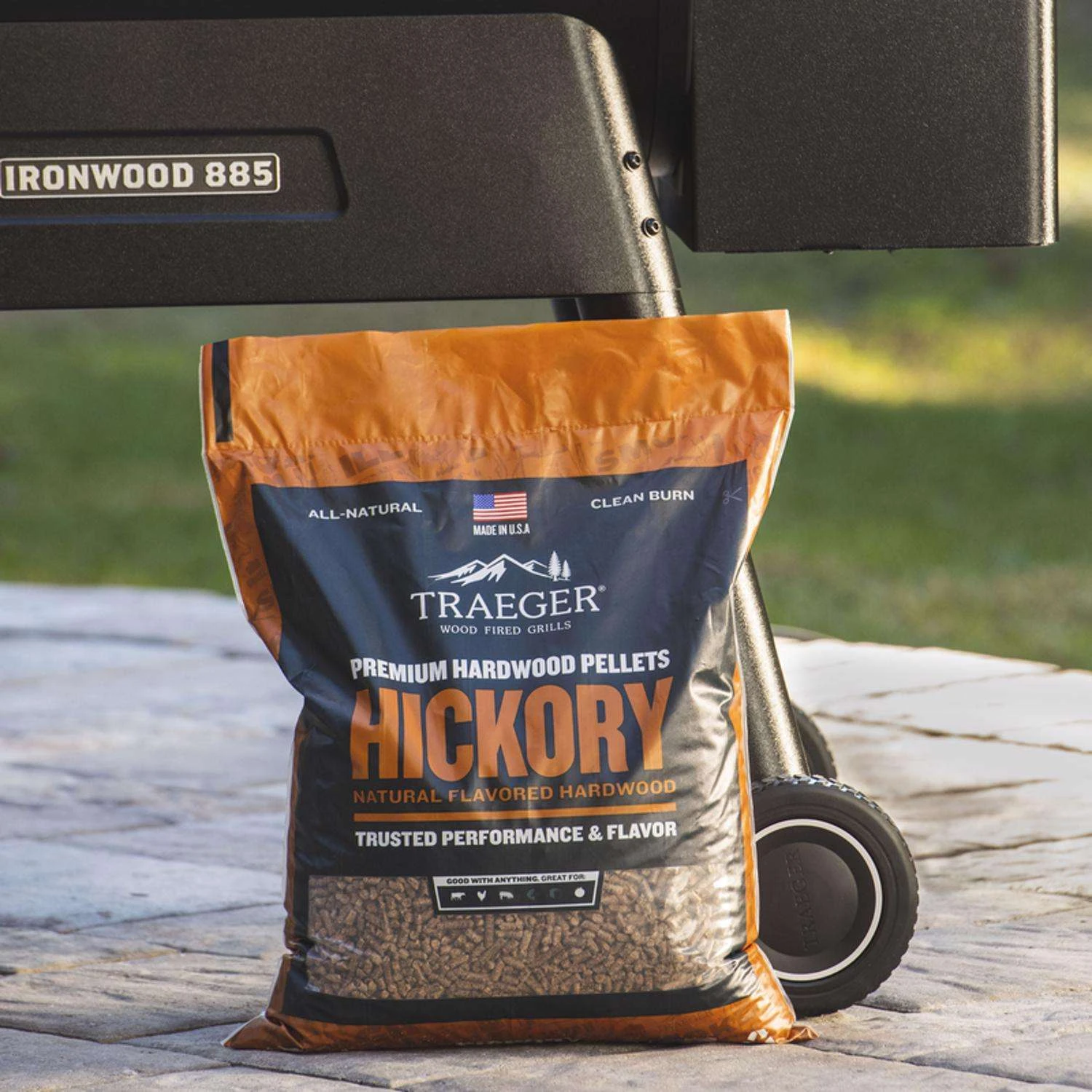 Traeger Premium All Natural Hickory BBQ Wood Pellet 20 Lb 8 Traeger Premium All Natural Hickory BBQ Wood Pellet 20 Lb - Image 6