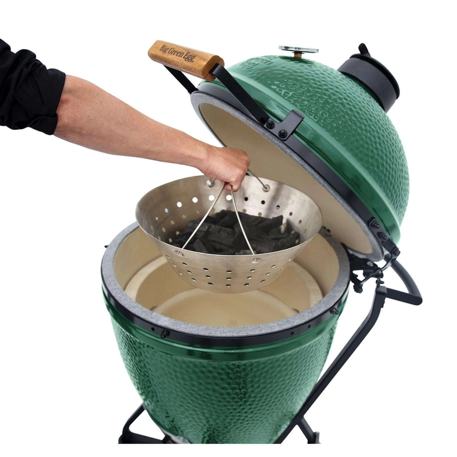 Big Green Egg Stainless Steel Fire Bowl 10.75 In. L X 10.75 In. W For MiniMax Egg 4 Big Green Egg Stainless Steel Fire Bowl 10.75 In. L X 10.75 In. W For MiniMax Egg - Image 2