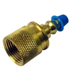 Mr. Heater 7/8 In. D Brass Female P.O.L. X Male Plug Propane Cylinder Fill Plug