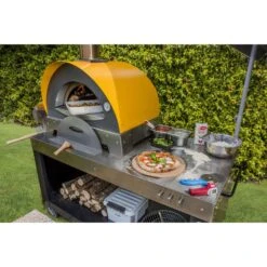 Alfa 36 In. Wood Ciao Outdoor Pizza Oven Yellow -Grill Masters Outlet 4fbc76a5 dc45 4e88 8ac3 7793ee4842c7