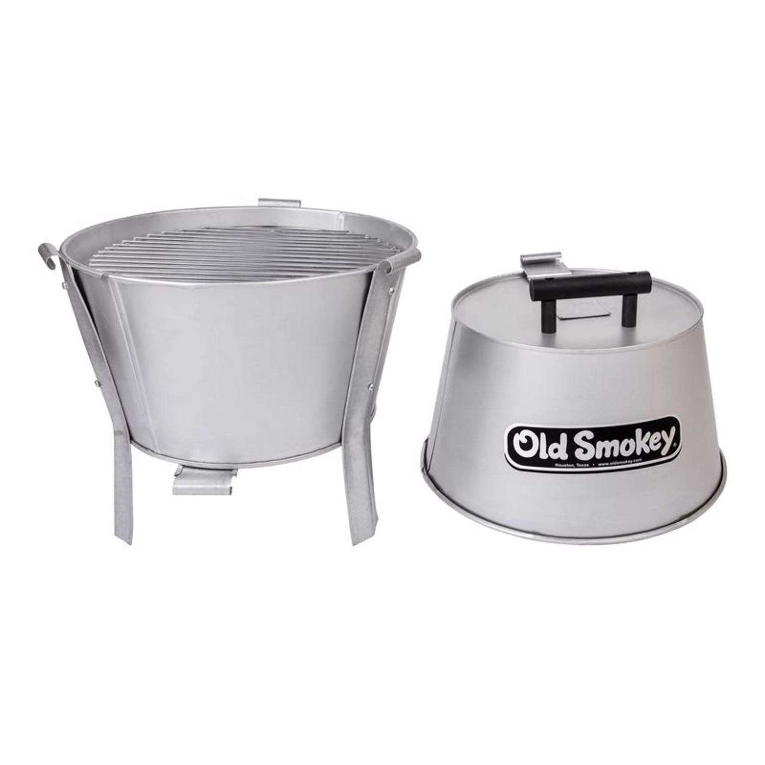 Old Smokey Products 17 In. Charcoal Grill Silver 4 Old Smokey Products 17 In. Charcoal Grill Silver - Image 2