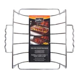 Mr. Bar-B-Q Stainless Steel Rib And Roast Rack 13.4 In. L X 14.3 In. W 1 Pk