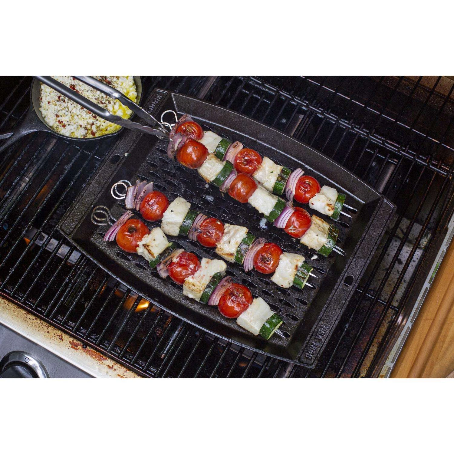 Lodge Cast Iron Grill Topper 15 In. L X 12.66 In. W 1 Pk 5 Lodge Cast Iron Grill Topper 15 In. L X 12.66 In. W 1 Pk - Image 3