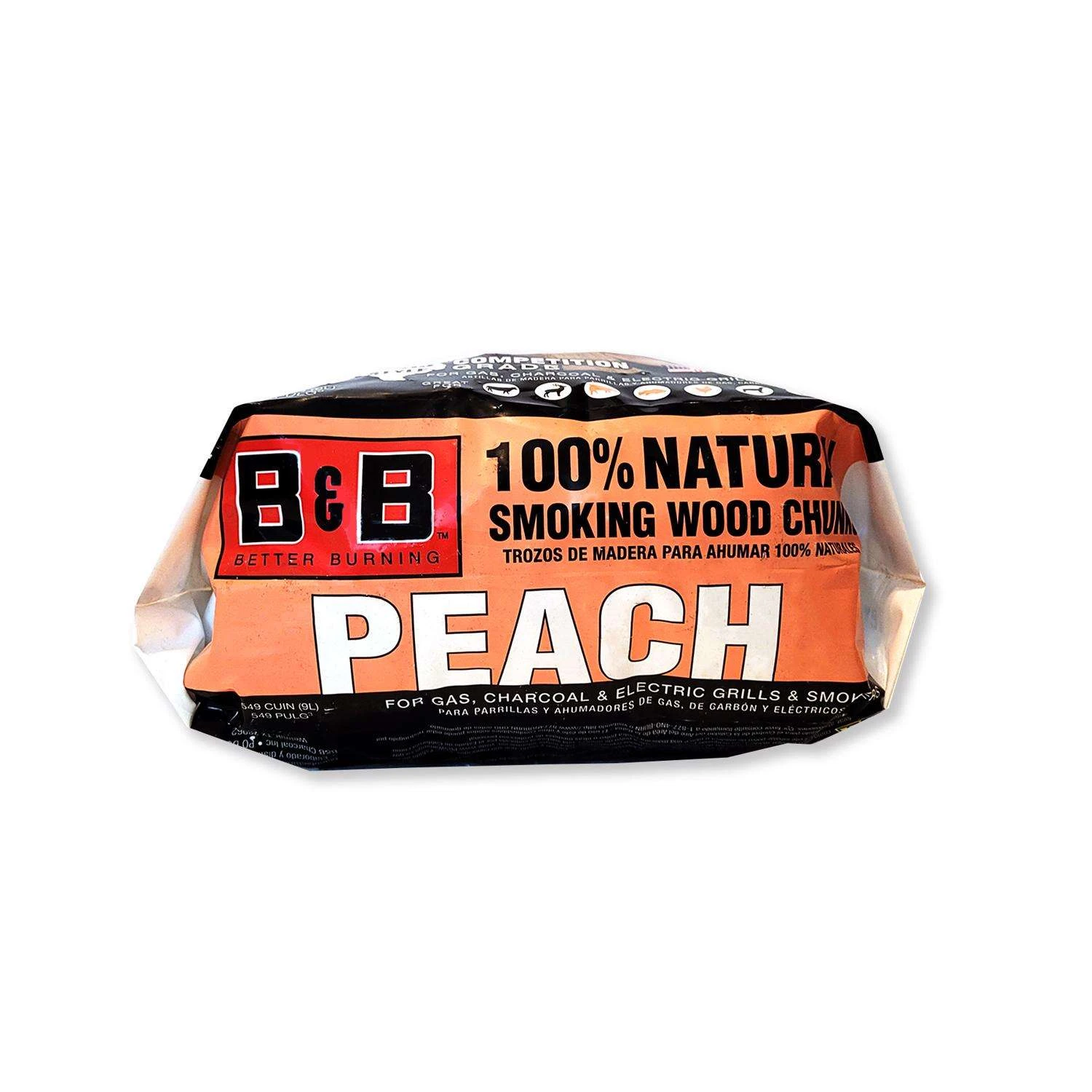 B&B Charcoal All Natural Peach Wood Smoking Chunks 549 Cu In 4 B&B Charcoal All Natural Peach Wood Smoking Chunks 549 Cu In - Image 2