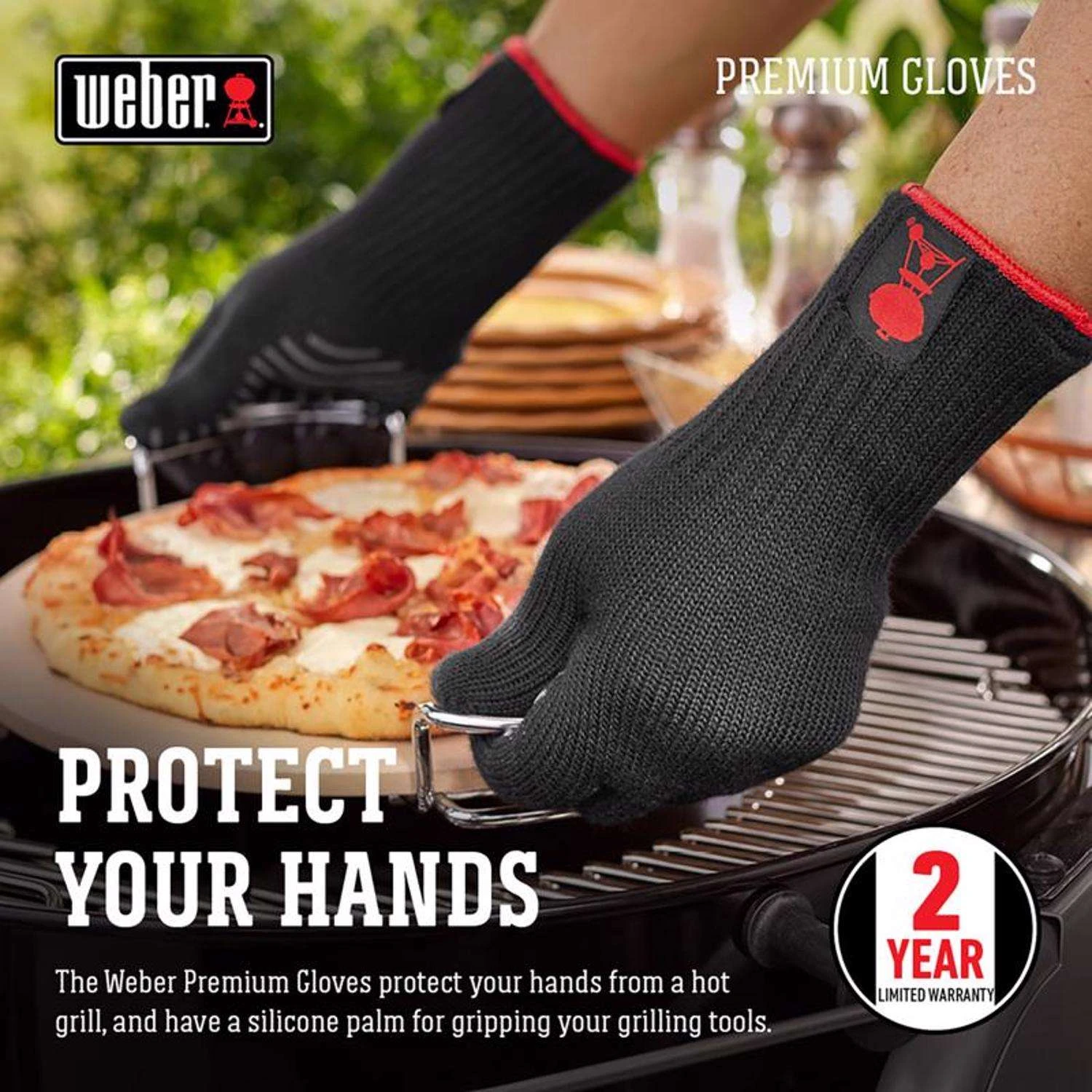Weber Premium Fabric Grilling Glove 6.7 In. W 1 Pk 4 Weber Premium Fabric Grilling Glove 6.7 In. W 1 Pk - Image 2