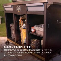 Oklahoma Joe's Black Prep/Storage Cart Cover -Grill Masters Outlet 63f059b5 042c 4689 9dc5 7a02c43b4538