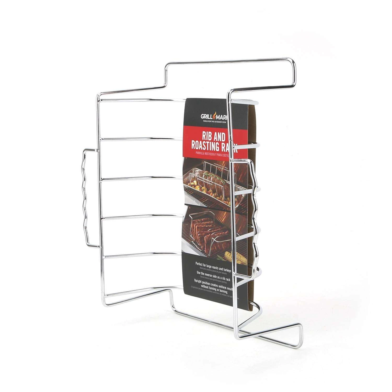 Grill Mark Steel Rib And Roast Rack 10 In. L X 4.75 In. W 1 Pk 5 Grill Mark Steel Rib And Roast Rack 10 In. L X 4.75 In. W 1 Pk - Image 3