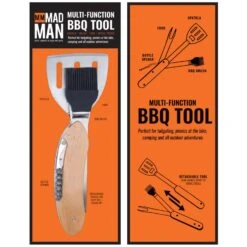 Mad Man Stainless Steel Brown/Silver Grill Multi-Tool 1 Pk -Grill Masters Outlet 667457c8 6553 4e3c 9413 4c48442648f5