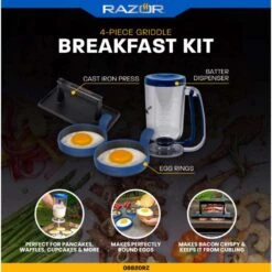 Razor Cast Iron/Silicone Breakfast Kit 5 Pc -Grill Masters Outlet 681f1dfa ecee 40ab 94ab 0bcea35af3c2