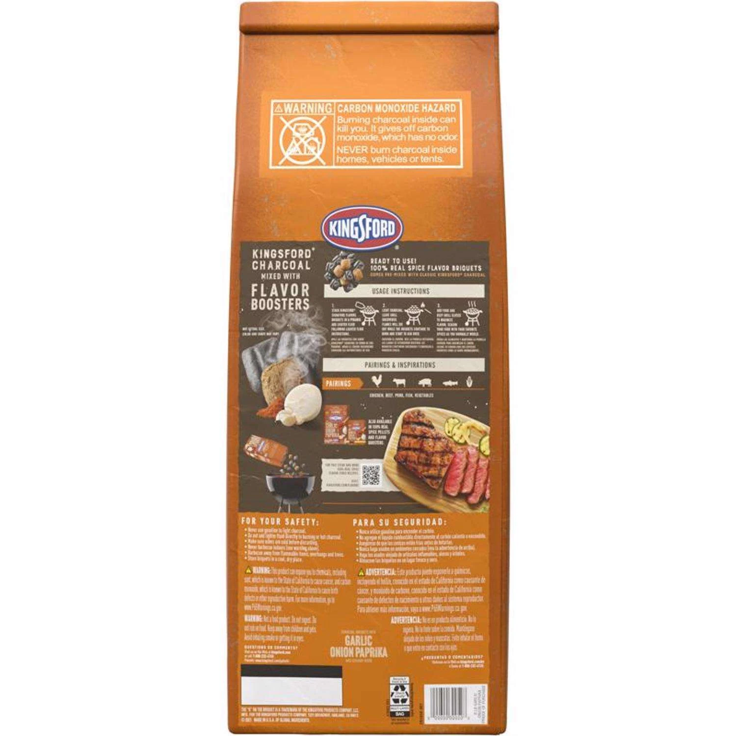 Kingsford Signature Flavors All Natural Garlic Onion Paprika Charcoal Briquettes 8 Lb 4 Kingsford Signature Flavors All Natural Garlic Onion Paprika Charcoal Briquettes 8 Lb - Image 2