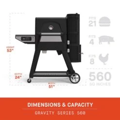 Masterbuilt 24 In. Gravity Series 560 Charcoal Grill And Smoker Black 17 Masterbuilt 24 In. Gravity Series 560 Charcoal Grill And Smoker Black -Grill Masters Outlet 6a2b84f4 79b6 432c 9843 b894ebcc1901