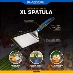 Razor Stainless Steel Silver Grill Spatula 1 Pk -Grill Masters Outlet 6abdc0cf 2279 40f2 84b8 27632bbf64ea