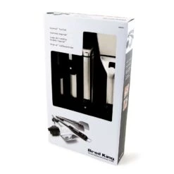 Broil King Imperial Black/Silver Grill Tool Set 4 Pc -Grill Masters Outlet 6e9e1d09 c979 4ca8 a106 5d9074a231c8