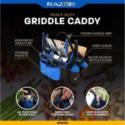 Razor Cotton Black/Blue Griddle Tool Holder 1 Pk -Grill Masters Outlet 702bd3f8 85a2 45cc 8ec2 a6ba7c91d713