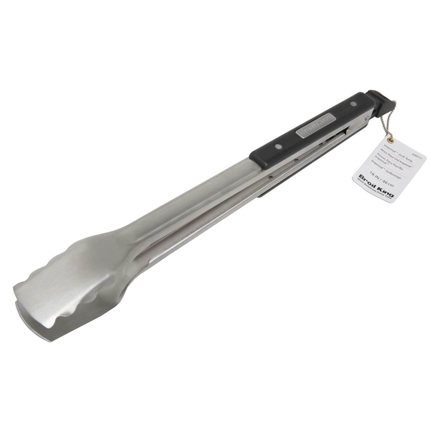 Broil King Imperial Stainless Steel Black/Silver Grill Tongs 1 Pk 4 Broil King Imperial Stainless Steel Black/Silver Grill Tongs 1 Pk - Image 2