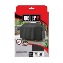 Weber 8pk - Premium Genesis 400 And Genesis II 400 Series Black Grill Cover For Genesis 400 And Gene